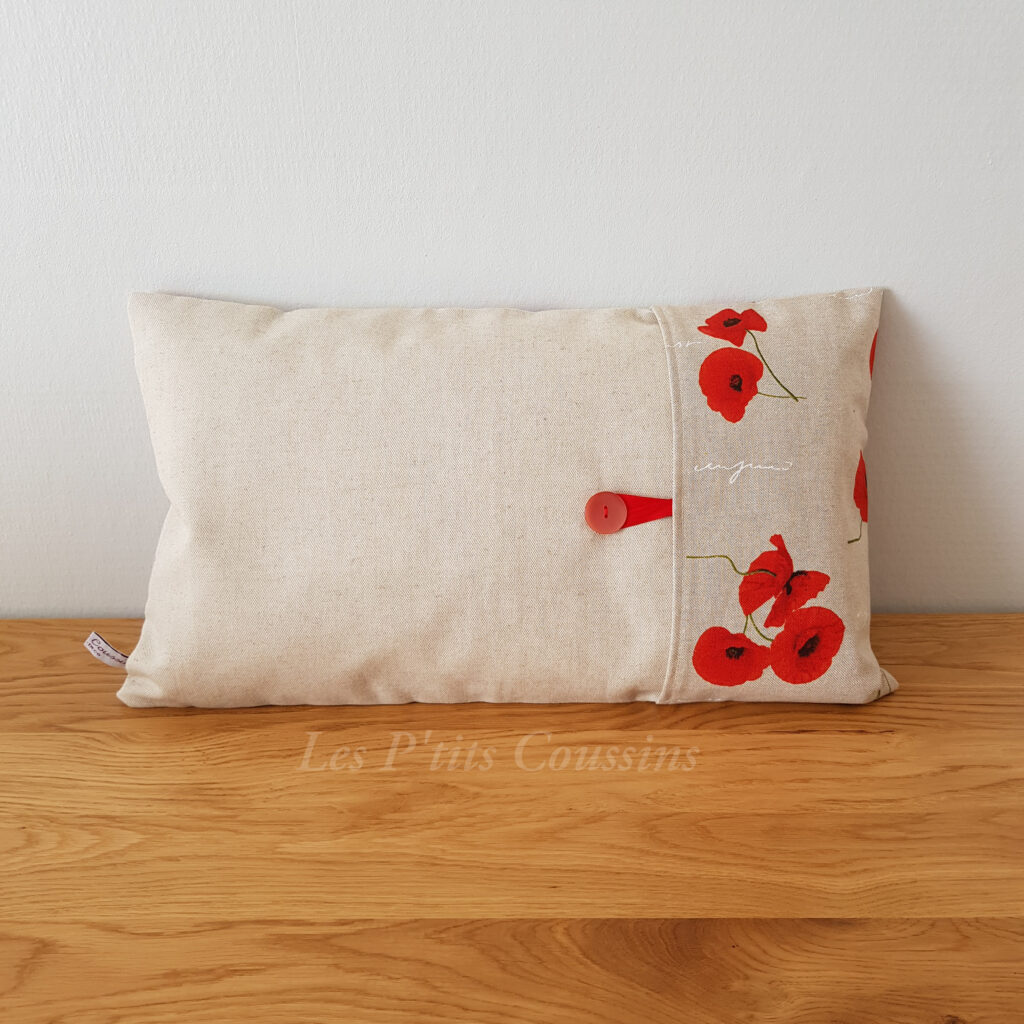 Housse De Coussin Grand Format - Motif Basket Et Drapeau Anglais - Décoration Salon Chambre - Fait Main En France