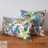 coussin tropical exotique coloré les ptits coussins