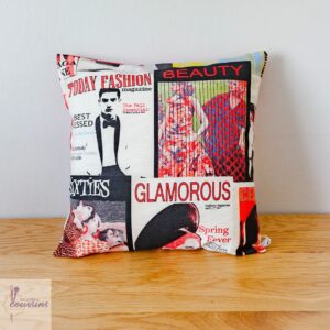 coussin photos magasine vintage les ptits coussins