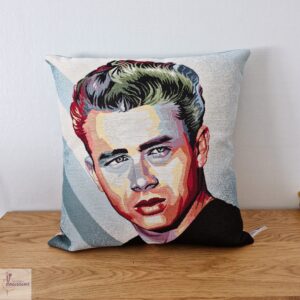 coussin au motif de james dean vintage les ptits coussins