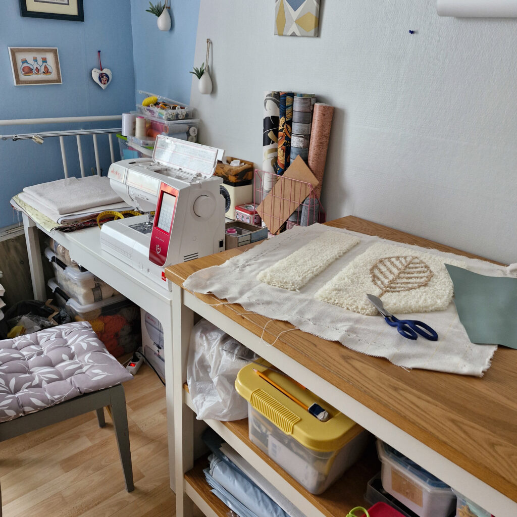 vue de l' atelier des P'tits Coussins à Saint Nazaire en Loire Atlantique