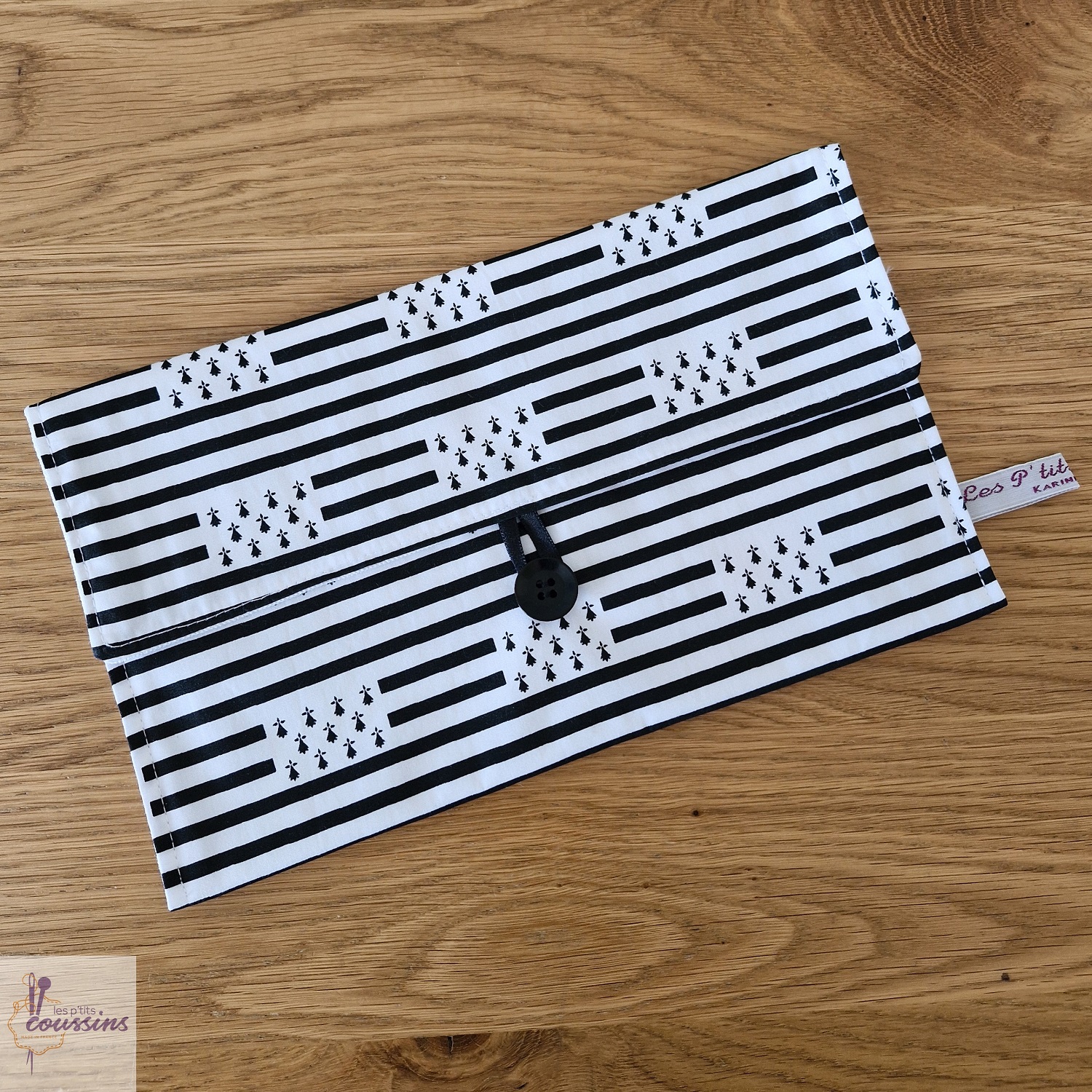 pochette serviette de table motifs breton drapeau les ptits coussins