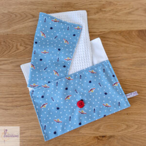 pochette range serviette de table personnalisable pour enfant motifs soucoupes volantes les ptits coussins