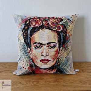 coussin motif portrait de Frida Kahlo les ptits coussins