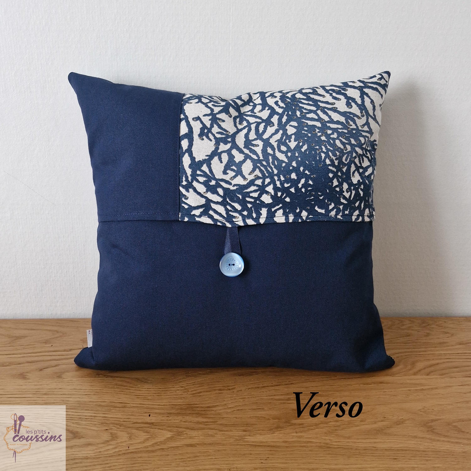 coussin motifs marins bleu les ptits coussins
